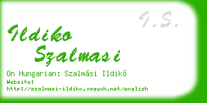 ildiko szalmasi business card