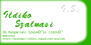 ildiko szalmasi business card